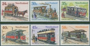 New Zealand 1985 SG1360-1365 Vintage Trams set MNH
