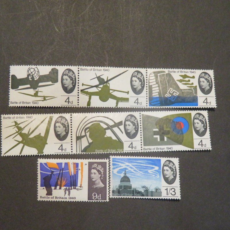 Great Britain 430-437  Battle of Britain set mint, OG, NH 1965  Cv. $5.90