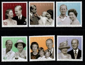 GUERNSEY SG1174/9 2007 DIAMOND WEDDING MNH