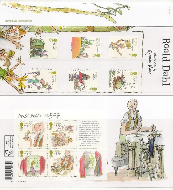 GB 2012 Roald Dahl Presentation Pack No. 465