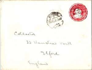 Egypt 5m Sphinx Envelope c1921 El Fashn to Ilford, England.   Some toning.  E...