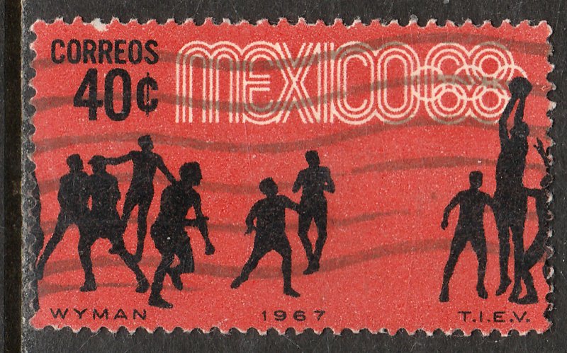 MEXICO 982, 40c Basketball 3rd Pre-Olympic Set 1967 Used. VF. (641)