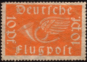 1919, Germany, 10pfg, MNG, Sc C1, creased