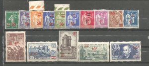 France 400-414 MNH