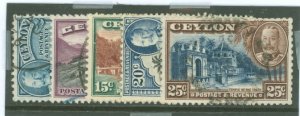 Ceylon #266/268-71 Used