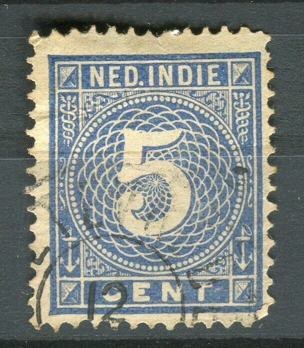 NETHERLAND INDIES; 1883 early classic Numeral issue fine used 5c. value