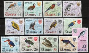 ZAYIX Gambia 215-227 MH Birds Nature Kingfisher Ducks Eagles 061923S127