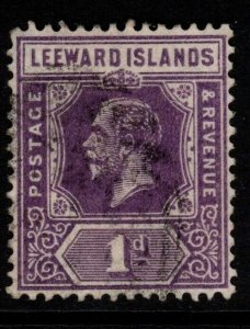 LEEWARD ISLANDS SG61 1922 1d BRIGHT VIOLET FINE USED