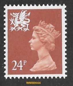 Great Britain-Wales  # WMMH44   QE II  24p    (1) Mint NH