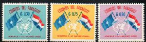 Paraguay  Scott  569-571  MNH  Complete set