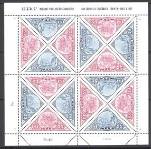 U. S. 3130-3131 mint never hinged pane SCV $ 10.50 