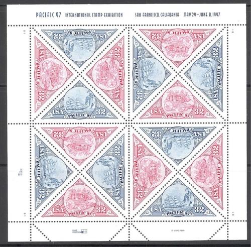 U. S. 3130-3131 mint never hinged pane SCV $ 10.50 