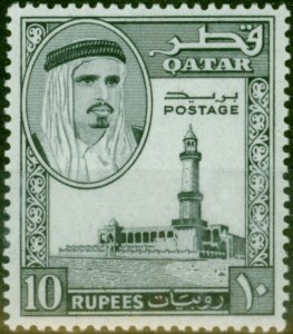 Qatar 1961 10R Black SG37 V.F MNH