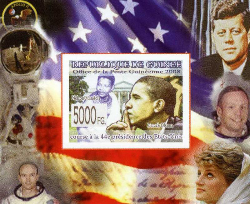 Guinea 2008 SPACE Apollo US Presidents Deluxe s/s mnh.vf