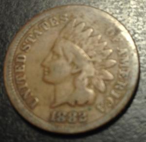 1882 Indian Head Cent  #B19