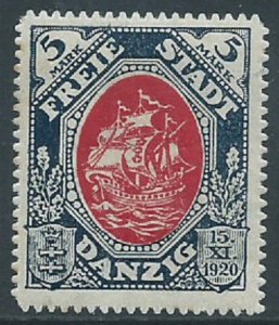Danzig, Sc #57, 5m MNH