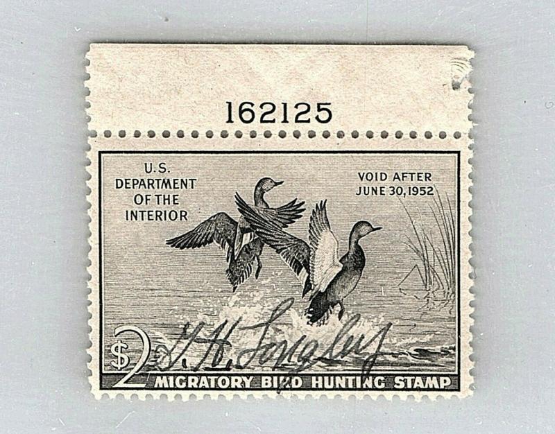 Goldpath: US STAMP SC# RW18 F-VF-USED, PLATE SINGLE CAT $15 _SBH_RB3_04