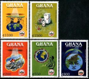 HERRICKSTAMP GHANA Sc.# 2143-47 Save the Ozone Layer