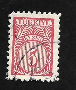 Turkey 1959 - U - Scott #O54