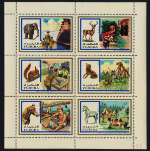 Fujeira MI 901A MNH Scouts, Animals, Animals, Horse, Elephant