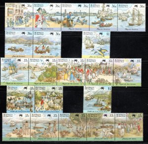 Australia 1024-1030 MNH First Fleet Set XF