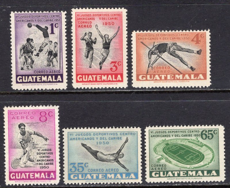 Guatemala (1950) #C171-6 mixed; see description