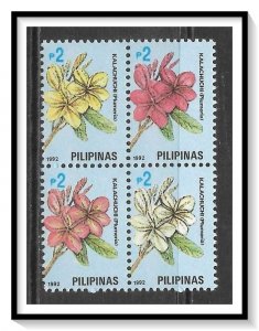 Philippines #2059c Flowers Block MNH