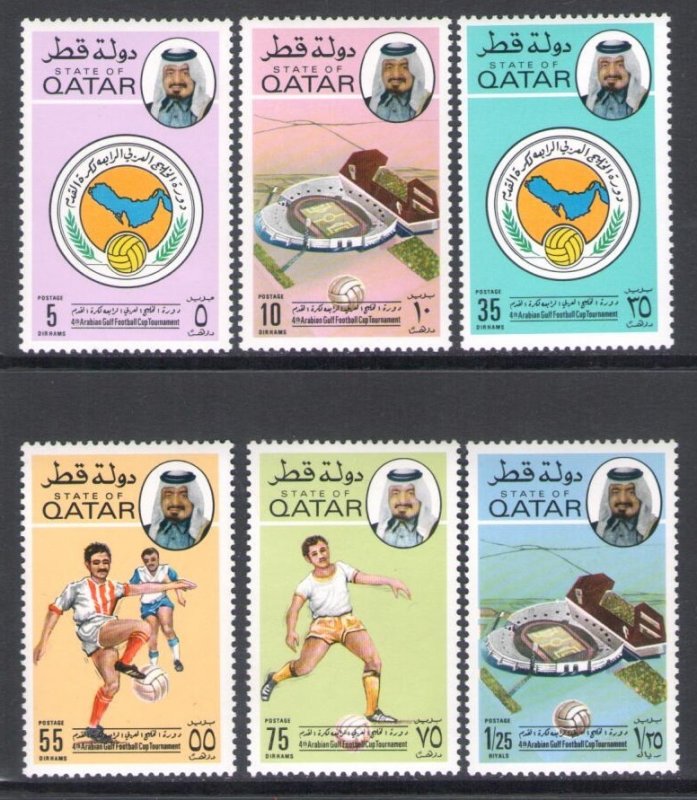 1976 QATAR, SG n. 586/91 - Football - MNH**