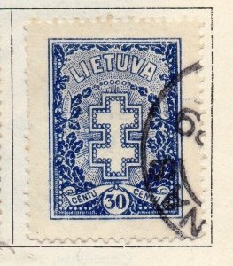 Lithuania 1926 Early Issue Fine Used 30c. 055507