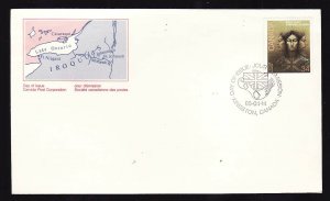 Canada-Sc#1091-stamp on FDC-Molly Brant-1986-