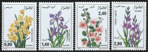 Algeria #825-828  MNH - Flowers (1986)
