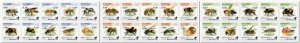 Estonia Lithuania Finland 2022 Honey insects BeePost Full 3sets of 10 stamps MNH