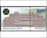 NK 1943   Norges Bank building in Oslo 50 Krone Multicolor