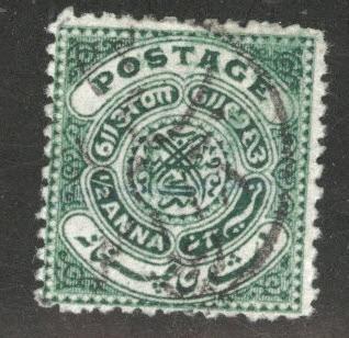 India - Hyderabad Feudatory state Scott 21 Used