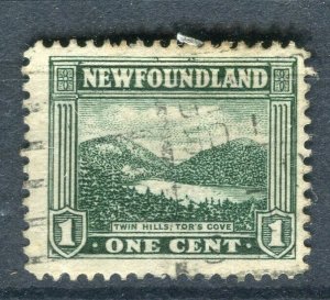 NEWFOUNDLAND; 1923 early Pictorial views issue fine used 1c. value