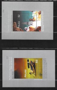 PALAU Sc 518-21 NH ISSUE OF 1999 - 4 SOUVENIR SHEETS - SPACE