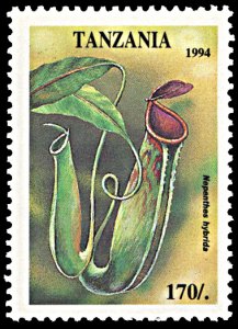 Tanzania 1306, MNH, Tropical Flowers, Pitcher Plant