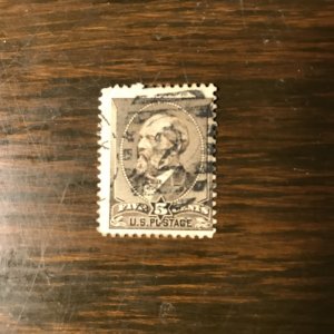 US SCOTT 205 Used - 5¢ James A. Garfield (1) - F