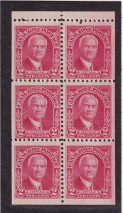 1928 Canal Zone Sc 106a booklet pane MNH with nice OG