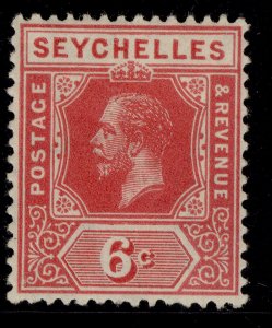 SEYCHELLES GV SG85a, 6c rose, M MINT. Cat £13.