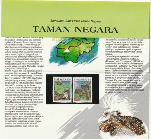 Malaysia 1989 National Park Presentation Pack SG#430-431