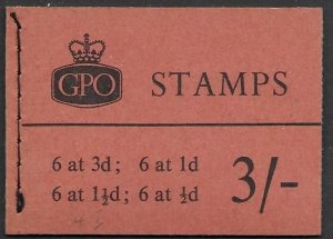 GB -M-23   1960  3 sh booklet  -- wilding