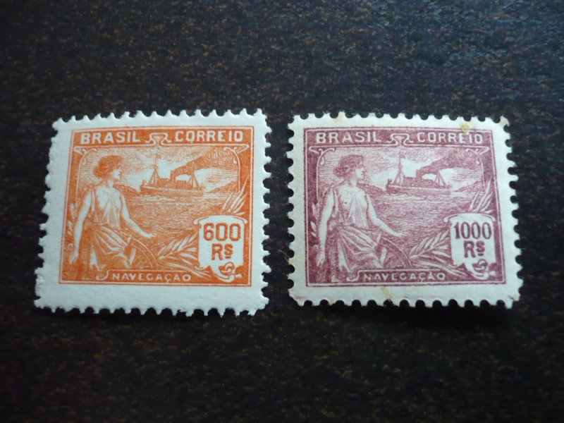 Stamps - Brazil - Scott# 231-232 - Mint Never Hinged Part Set of 2 Stamps