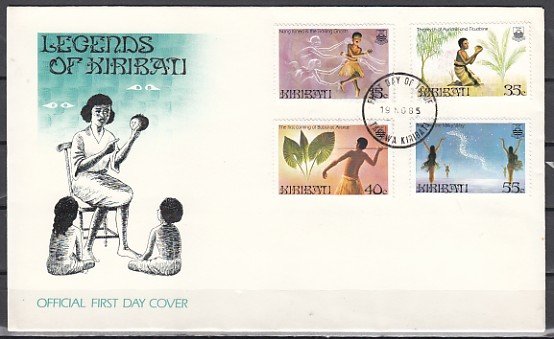 Kiribati, Scott cat. 464-467. Legends issue. First day cover. ^