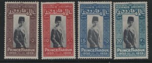 EGYPT 155-158  MINT HINGED SET