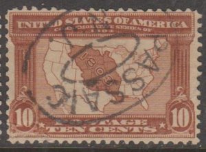 U.S. Scott #327 Louisiana Purchase Stamp - Used Single