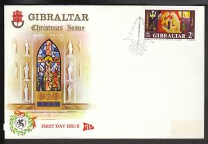 Gibraltar 240 Christmas 1970  U/A FDC  