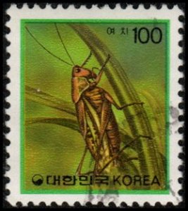 South Korea 1634 - Used - 100w Grasshopper (1991)