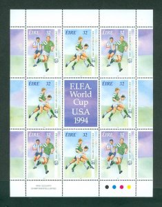 Ireland. 1994 Sheet MNH. F.I.F.A. World Cup USA. Soccer, Football. Sc# 928a