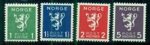 NORWAY #203-6, Mint Never Hinged, Scott $30.00